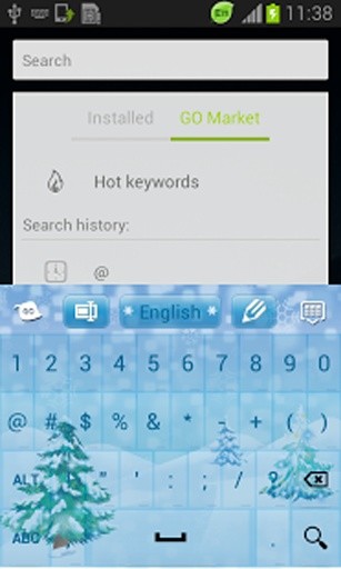 冬季雪键盘为GO截图4