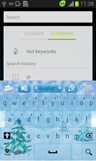 冬季雪键盘为GO截图2