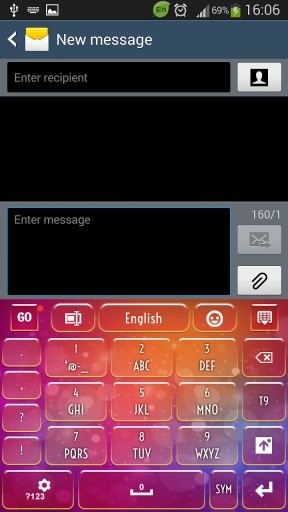 GO Keyboard Colored Theme截图5