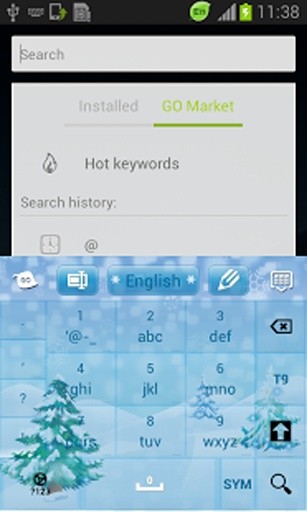 冬季雪键盘为GO截图6