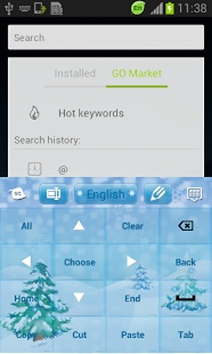 冬季雪键盘为GO截图5