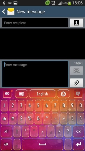 GO Keyboard Colored Theme截图3