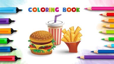 Food Coloring Book  Kids Game截图1