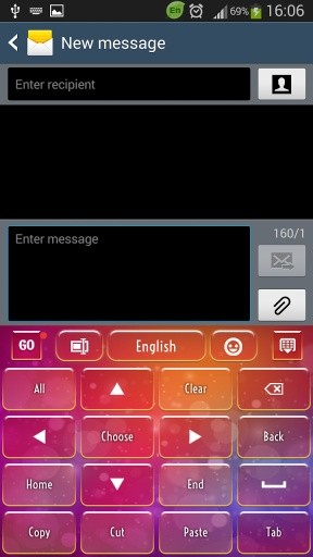 GO Keyboard Colored Theme截图4