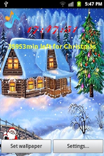 Christmas Snowfall LWP Free截图3