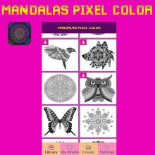 Mandalas Art Pixel Color By Number截图2