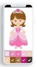 Princess Color By Number, princess coloring game截图3