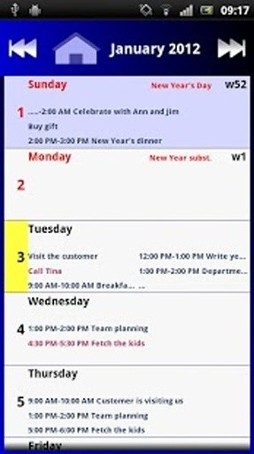 Calendar Pro/en - test version截图1