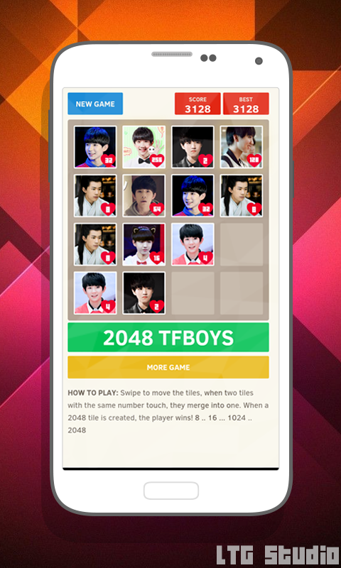 2048 TFBoys Game截图3