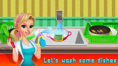 Restaurant Cleaning,Cooking and Shopping Game截图1