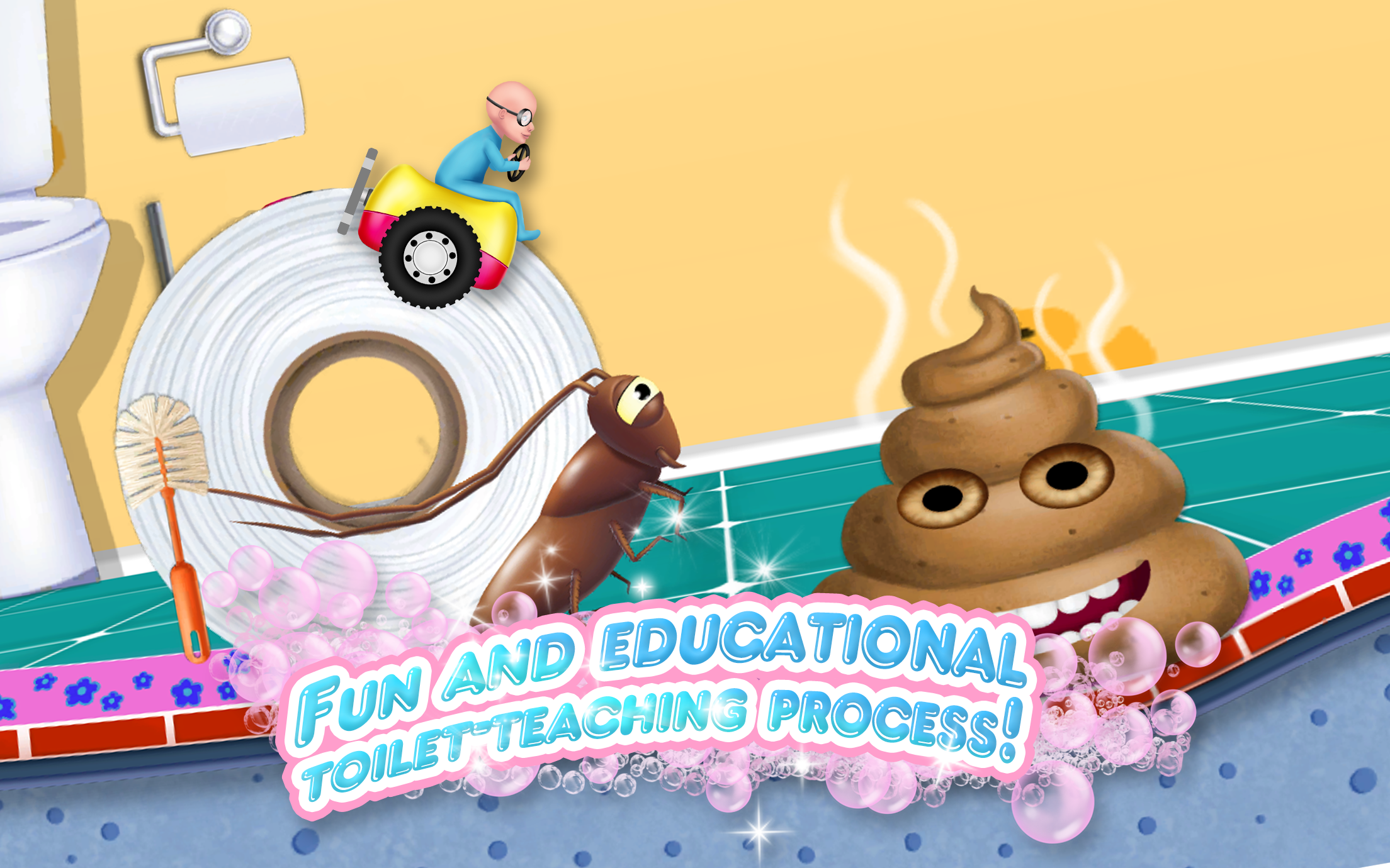 Baby Toilet Race: Cleanup Fun截图4