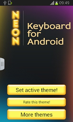 键盘的Android霓虹灯截图1