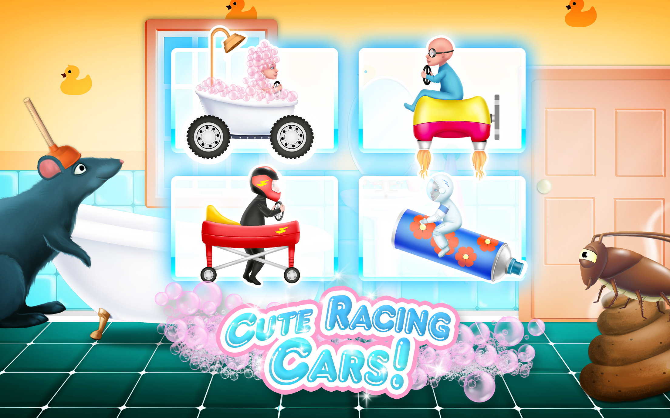 Baby Toilet Race: Cleanup Fun截图1