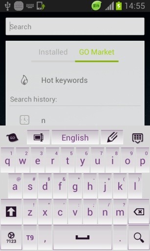 White and Purple Keyboard截图3