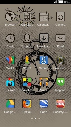 Drawn Clock C Launcher Theme截图3