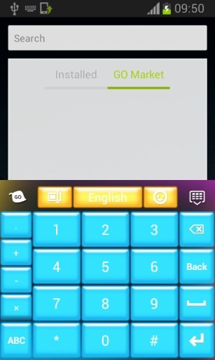 键盘的Android霓虹灯截图9