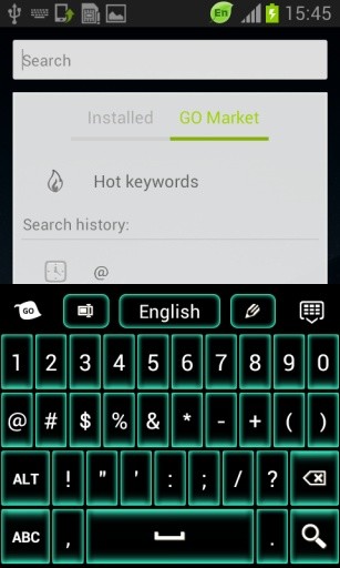 绿色霓虹灯键盘GO截图8