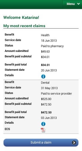 Group Benefits Mobile截图2