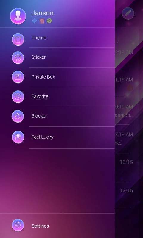 (FREE) GO SMS GRADIENT THEME截图5