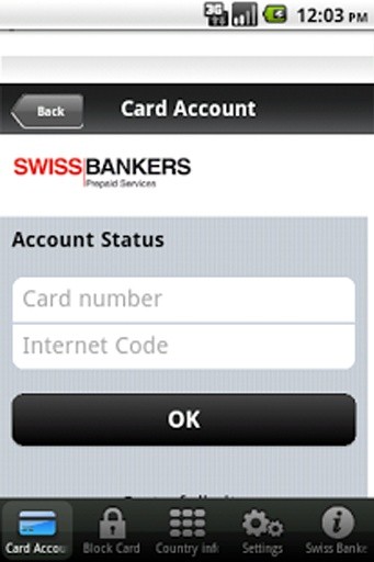 Swiss Bankers My Card截图1