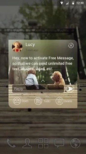 (FREE) GO SMS PRO TEDDY THEME截图5