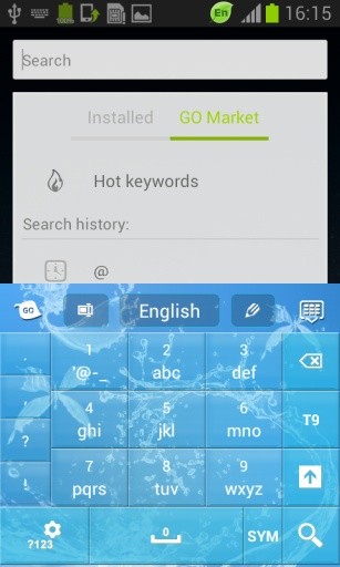 水蓝色键盘GO截图6