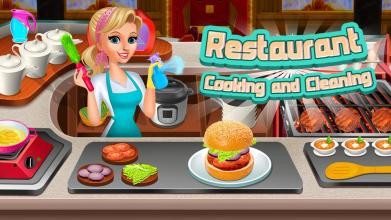 Restaurant Cleaning,Cooking and Shopping Game截图5