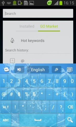 水蓝色键盘GO截图4