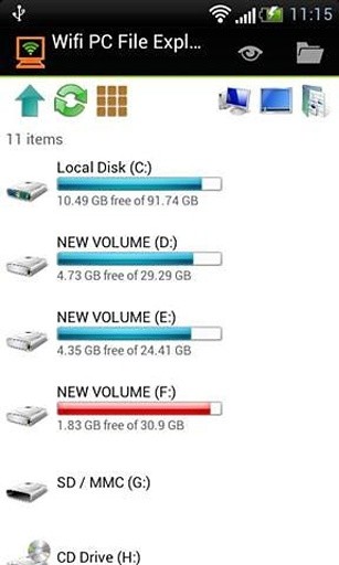 wifi无线传输 Wifi PC File Explorer截图4