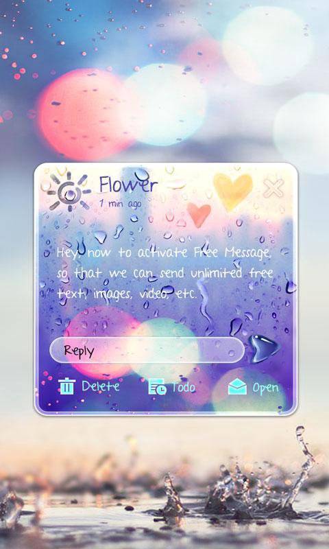 (FREE) GO SMS RAINY THEME截图3