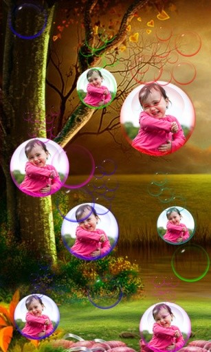 Bubble Photo LiveWallpaper截图2