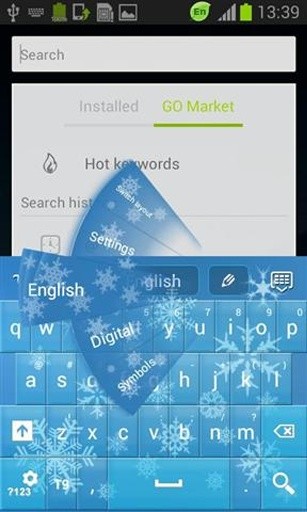 降雪键盘免费GO截图3