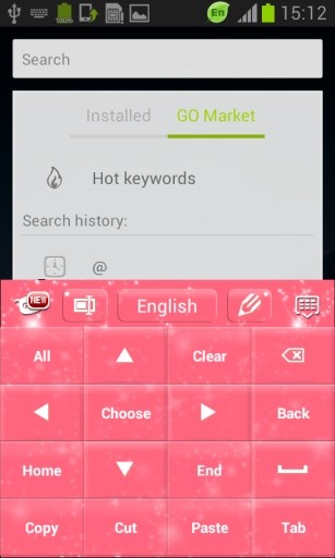 粉红闪亮GO键盘截图11