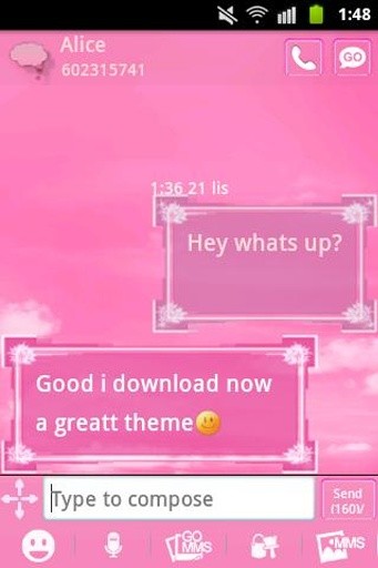 GO短信临主题彩霞 GO SMS Pro Theme Pin截图2