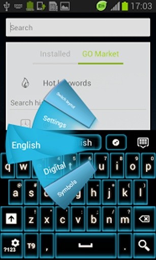 蓝色霓虹灯GO输入法截图3