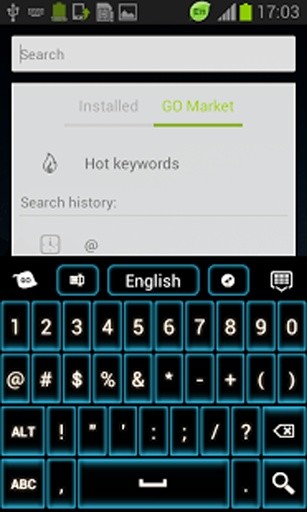 蓝色霓虹灯GO输入法截图4
