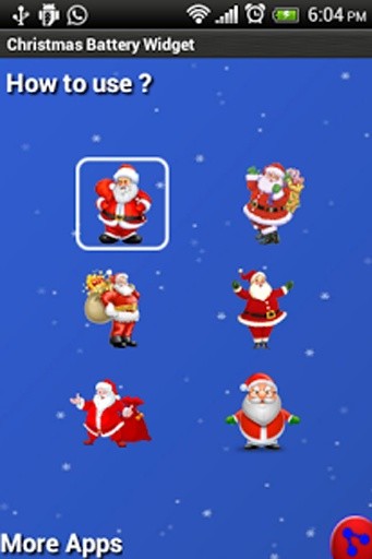 Christmas Battery Widget截图2