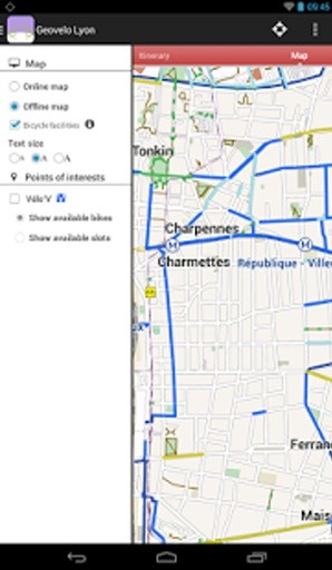 geovelo里昂自行车导航截图2
