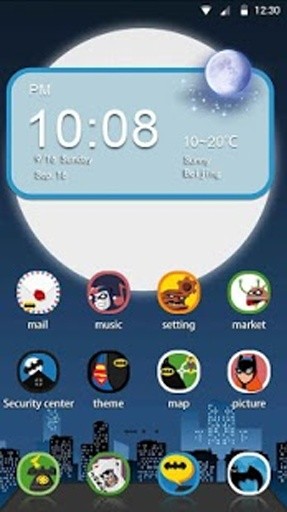 Dark Hero Hola Launcher Theme截图1