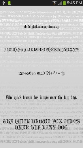 Gothic Fonts for FlipFont Free截图5