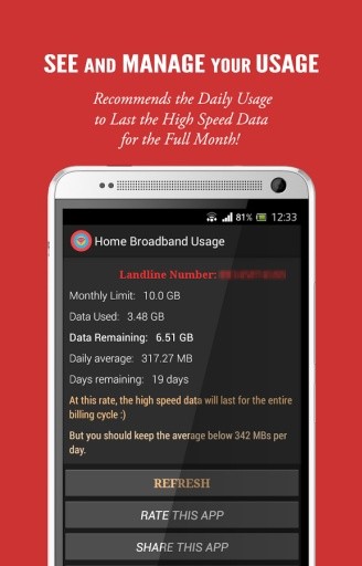 Airtel Broadband Usage截图3