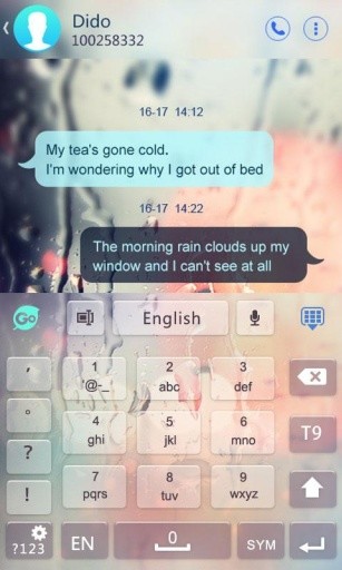 Free Glass GO Keyboard Theme截图7