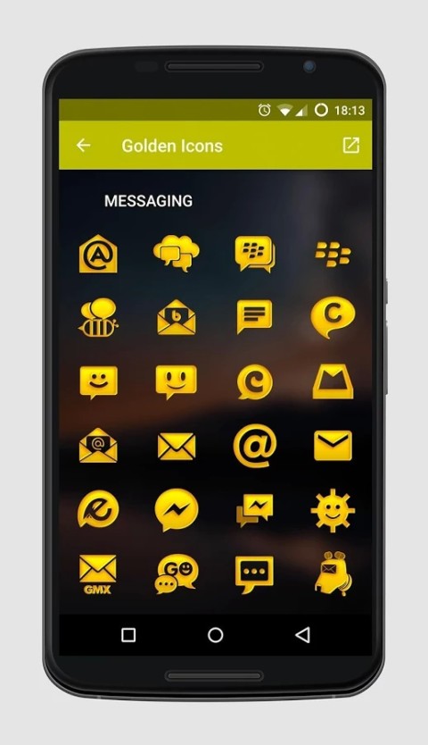 Golden Icons - Icon Pack截图1