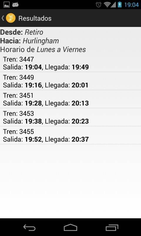 Horarios San Martin截图1