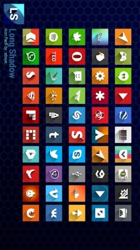 Long Shadow Icon Pack NoMask截图1