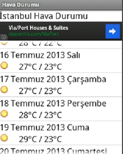 Hava Durumu 15 G&uuml;nl&uuml;k截图6