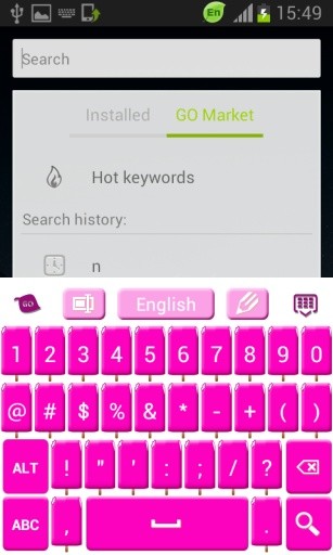 粉红冰淇淋键盘截图4