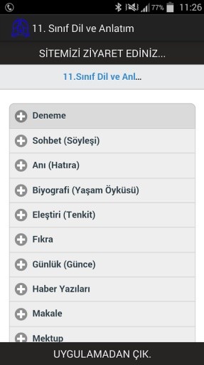 11. Sınıf Dil ve Anlatım截图5