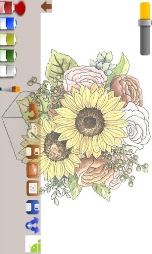 Coloring adult (flower)截图2