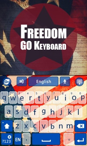 USA Freedom GO Keyboard Theme截图3